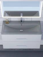 Раковина Uperwood Foster Quartz 80 291030037 цвет Бетон