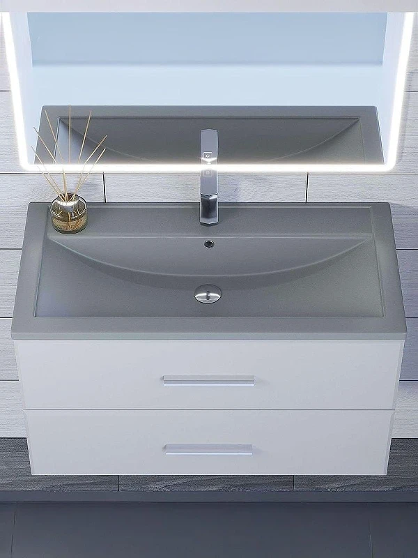 Раковина Uperwood Foster Quartz 80 291030037 цвет Бетон