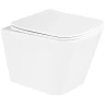 Комплект унитаза с инсталляцией BelBagno Due BB3103CHR/SC/BB002-80/BB014-SR-BIANCO с сиденьем Микролифт и Белой клавишей смыва фаянс подвесной