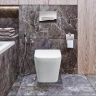 Комплект унитаза с инсталляцией BelBagno Due BB3103CHR/SC/BB002-80/BB014-SR-BIANCO с сиденьем Микролифт и Белой клавишей смыва фаянс подвесной