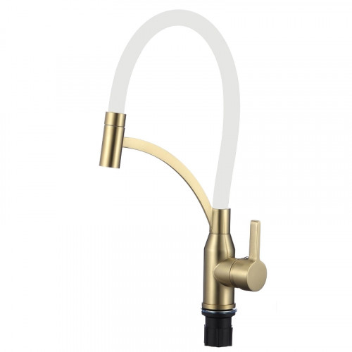 Смеситель для кухни Fmark FS8244C-02 цвет Бронза Белый