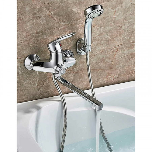 Смеситель для ванны Ledeme H25 2225L универсальный Хром латунь на стену