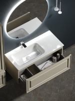 Тумба под раковину Sancos Very 100 L VR100LCE подвесная Beige Soft МДФ / ЛДСП