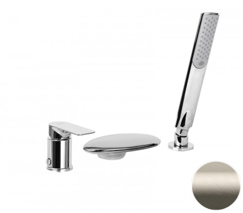 Смеситель на борт ванны Remer Infinity I07UFXV цвет Сталь