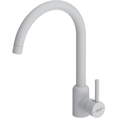 Смеситель для кухни Dorff Logic D3007033 Белый нержавеющая сталь