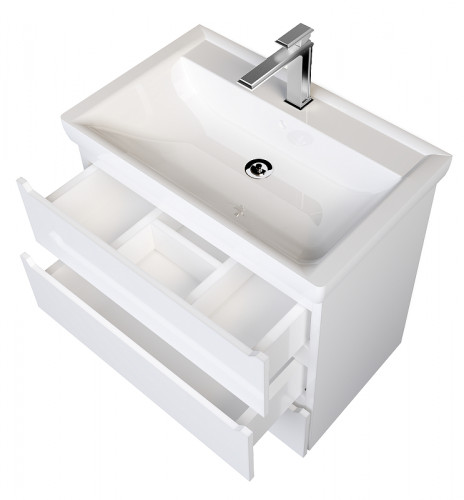 Тумба под раковину 1MarKa Кода 60Н У57594 Белая МДФ / ЛДСП