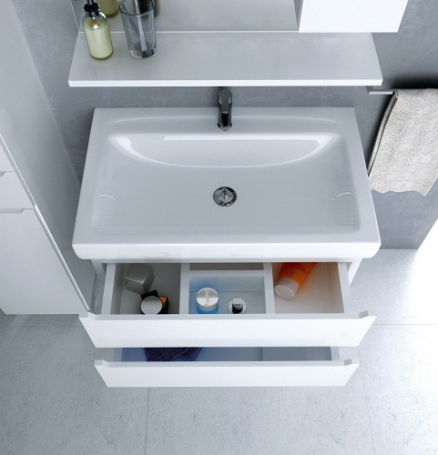 Тумба под раковину 1MarKa Кода 60Н У57594 Белая МДФ / ЛДСП