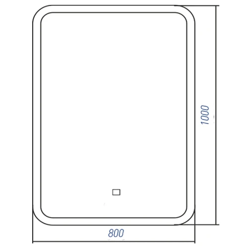 Зеркало Silver Mirrors Стив 80 ФР-00001800 с подсветкой с сенсорным выключателем и диммером стекло