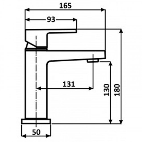Смеситель для раковины ALMAes Fango TVZ-0934 Черный матовый латунь