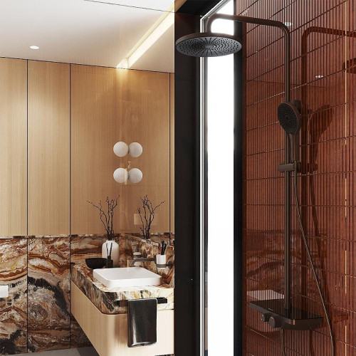 Душевая система Aqueduto CHUVA CHU0445 цвет Оружейная сталь