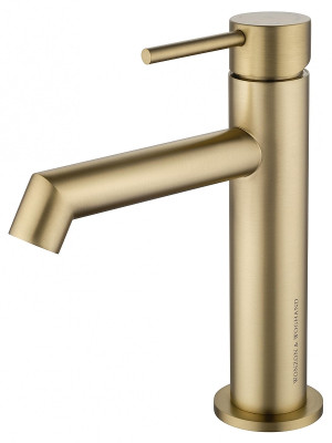 Смеситель для раковины Wonzon &amp; Woghand WW-H1063-BG цвет Брашированное золото
