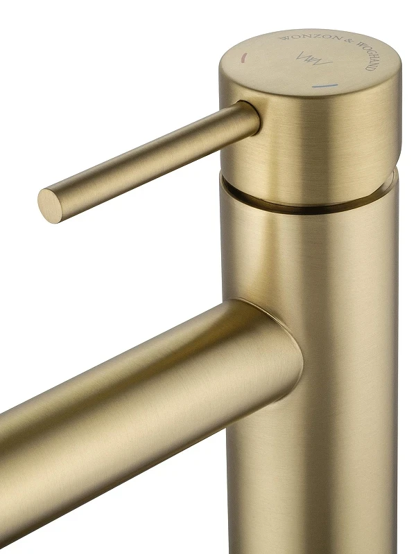Смеситель для раковины Wonzon & Woghand WW-H1063-BG цвет Брашированное золото