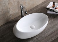 Раковина-чаша Ceruttispa 48 CR0058A СТ9562 Белая фарфор накладная