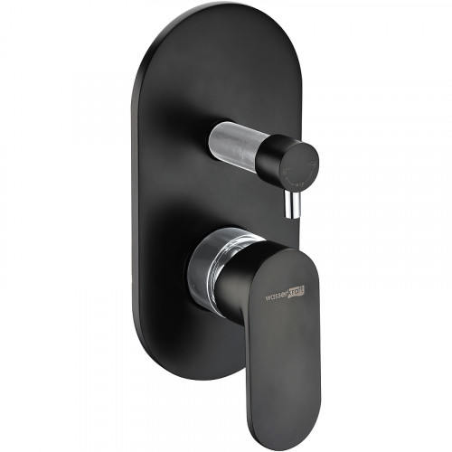 Смеситель для душа WasserKRAFT Elbе 7441 Черный матовый латунь встраиваемый