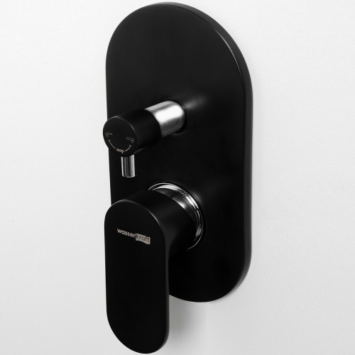 Смеситель для душа WasserKRAFT Elbе 7441 Черный матовый латунь встраиваемый