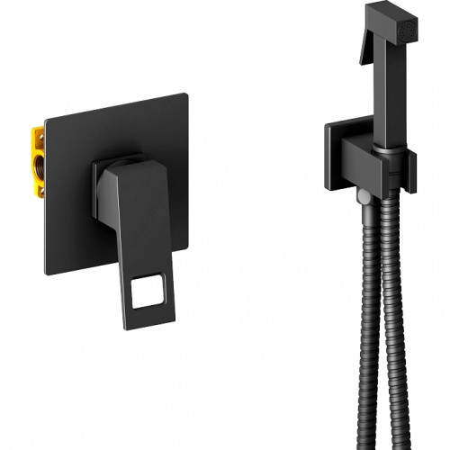 Гигиенический душ со смесителем Timo Briana 7189/03SM Черный матовый латунь на стену