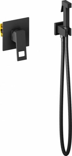 Гигиенический душ со смесителем Timo Briana 7189/03SM Черный матовый латунь на стену