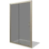 Душевая дверь Good Door Jazze 130 WTW-130-C-G профиль Золото стекло прозрачное