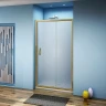 Душевая дверь Good Door Jazze 130 WTW-130-C-G профиль Золото стекло прозрачное