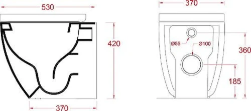 Унитаз приставной Artceram File 2.0 Rimless FLV005 59 00 цвет Sand без сиденья