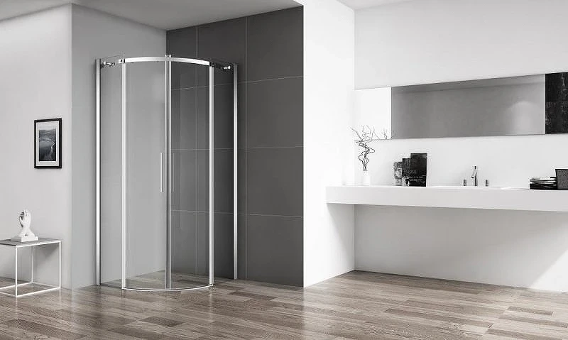 Душевой уголок BelBagno Acqua 100x100 ACQUA-R-2-100-C-Cr профиль Хром стекло прозрачное