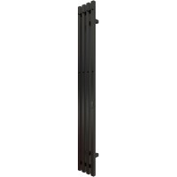 Электрический полотенцесушитель Grois Quartet GR-125 180х1500 П3 RAL 9005 R Черный матовый