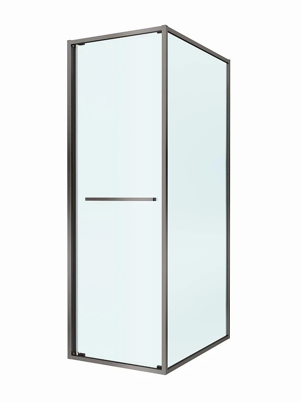 Душевой уголок Cezares Lux 70x90 LUX-AH-FS-1-70/90-C-GM профиль Оружейная сталь стекло прозрачное