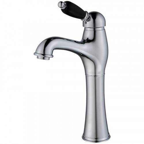 Смеситель для раковины Caprigo Adria-Uno Black Edition 02B-525-crm Хром латунь