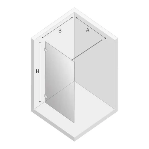 Душевое ограждение New Trendy EVENTA Chrome x160 EXK-4626
