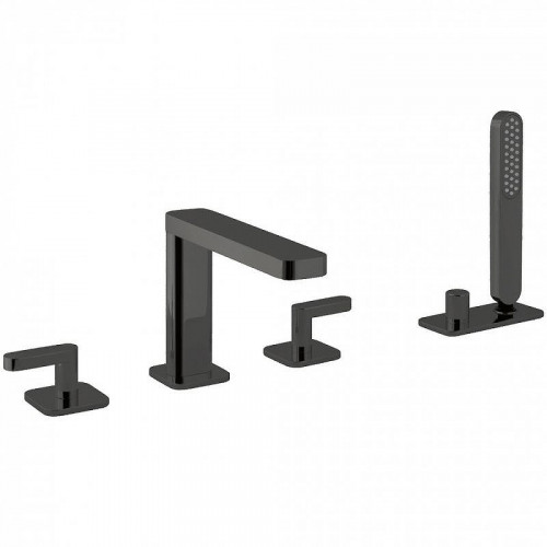 Смеситель на борт ванны Webert Living LV730401560 Черный матовый