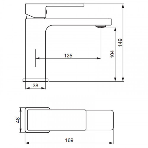 Смеситель для раковины Damixa Gala 530210600 Золото латунь
