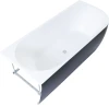 Акриловая ванна Aquanet Family Elegant A 3805-N-MW-MB 180x80 L 293077 цвет Черный матовый Белый матовый