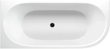 Акриловая ванна Aquanet Family Elegant A 3805-N-MW-MB 180x80 L 293077 цвет Черный матовый Белый матовый