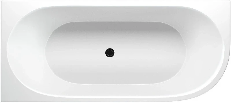 Акриловая ванна Aquanet Family Elegant A 3805-N-MW-MB 180x80 L 293077 цвет Черный матовый Белый матовый