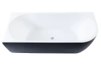 Акриловая ванна Aquanet Family Elegant A 3805-N-MW-MB 180x80 L 293077 цвет Черный матовый Белый матовый