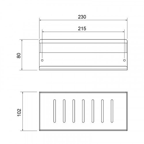 Металлическая полка Timo Luiro 18579/00 цвет Хром