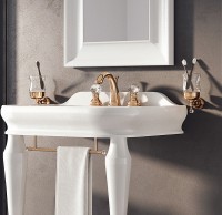 Смеситель для раковины Webert Karenina KA750101065 Бронза