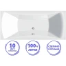 Акриловая ванна C-Bath Talia 170x75 CBQ004001 без гидромассажа