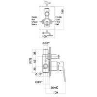 Смеситель для душа Webert Sax Evolution SE860101560 Черный матовый встраиваемый