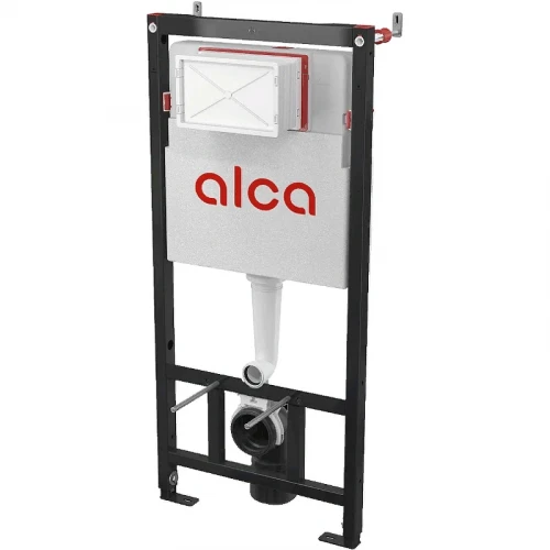 Инсталляция Alcaplast AM101/1120-4:1 RU M671-0001 для унитаза с клавишей смыва Хром глянцевый пластик