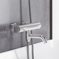 Смеситель для ванны Damixa Scandinavian Pure 363000000 с термостатом Хром латунь на стену