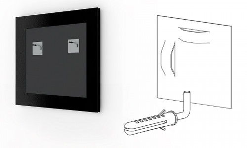 Зеркало Evoform Definite 68х68 BY 0655 в багетной раме - Махагон 22 мм