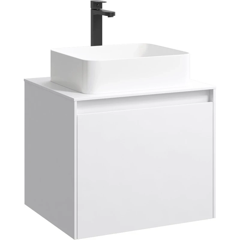 Корпус тумбы под раковину Aqwella 5 Stars Mobi 60 MOB0106W подвесной Белый МДФ / ЛДСП