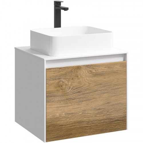 Корпус тумбы под раковину Aqwella 5 Stars Mobi 60 MOB0106W подвесной Белый МДФ / ЛДСП