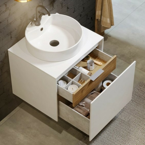 Корпус тумбы под раковину Aqwella 5 Stars Mobi 60 MOB0106W подвесной Белый МДФ / ЛДСП