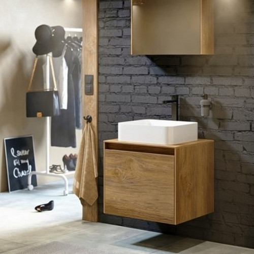 Корпус тумбы под раковину Aqwella 5 Stars Mobi 60 MOB0106W подвесной Белый МДФ / ЛДСП