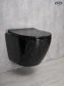 Унитаз Gid Convexo Bs2198 62227Y подвесной цвет Черный глянцевый с сиденьем Микролифт