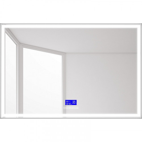 Зеркало BelBagno SPC-GRT-1200-800-LED-TCH-RAD с подсветкой с сенсорным выключателем с bluetooth с термометром с радио