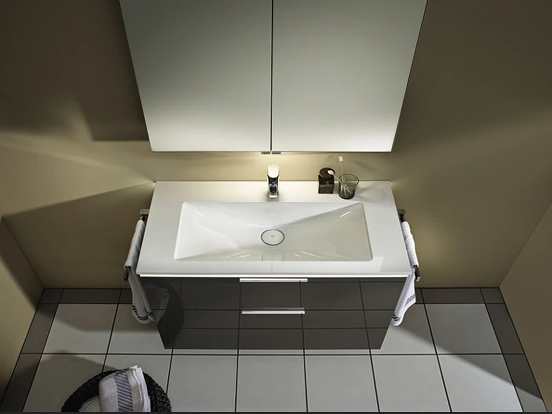 Тумба с раковиной Burgbad Eqio 123 SEZA123F2010C0001*1 подвесная Серый глянец