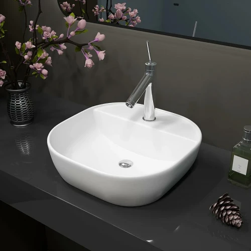 Раковина Maretti Florenza 41 FL13NS88-844 Белая фарфор накладная